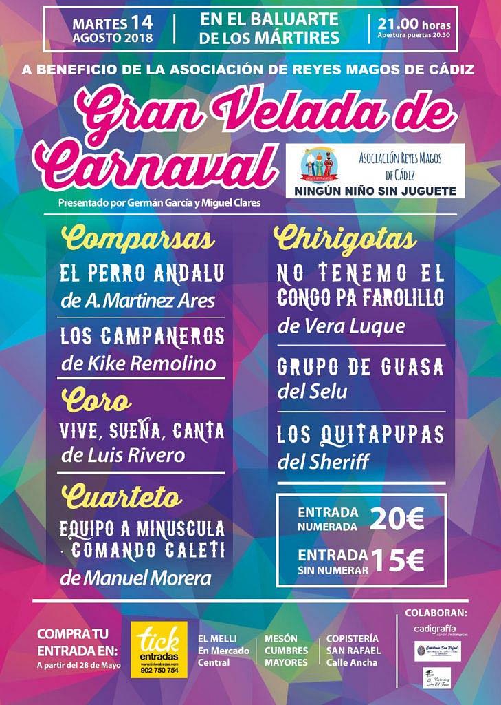 Velada del Carnaval - El Faro Catering